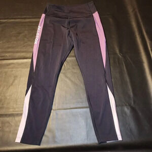 Peloton Womens Black Purple‎ Leggings Medium